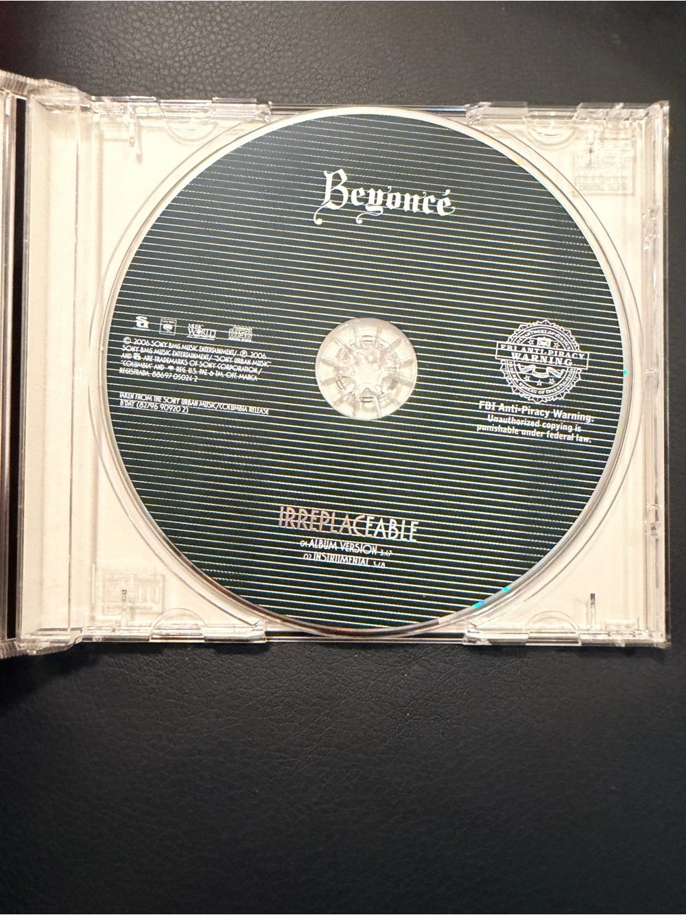 Irreplaceable CD Jewel Case - Gold/Brown Cover - Picture 2 of 3